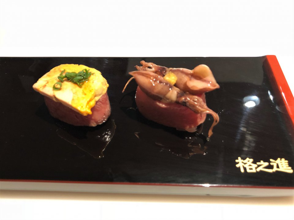 お肉の割烹料理店の画像